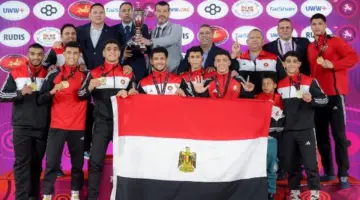 منتخب المصارعة الرومانية تحت 20 سنة يفوز بكأس البطولة الأفريقية